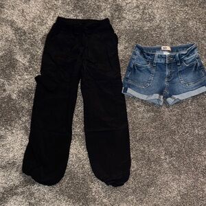 Girls size 8 lot so cal Jean short and art class cargo light weight pants